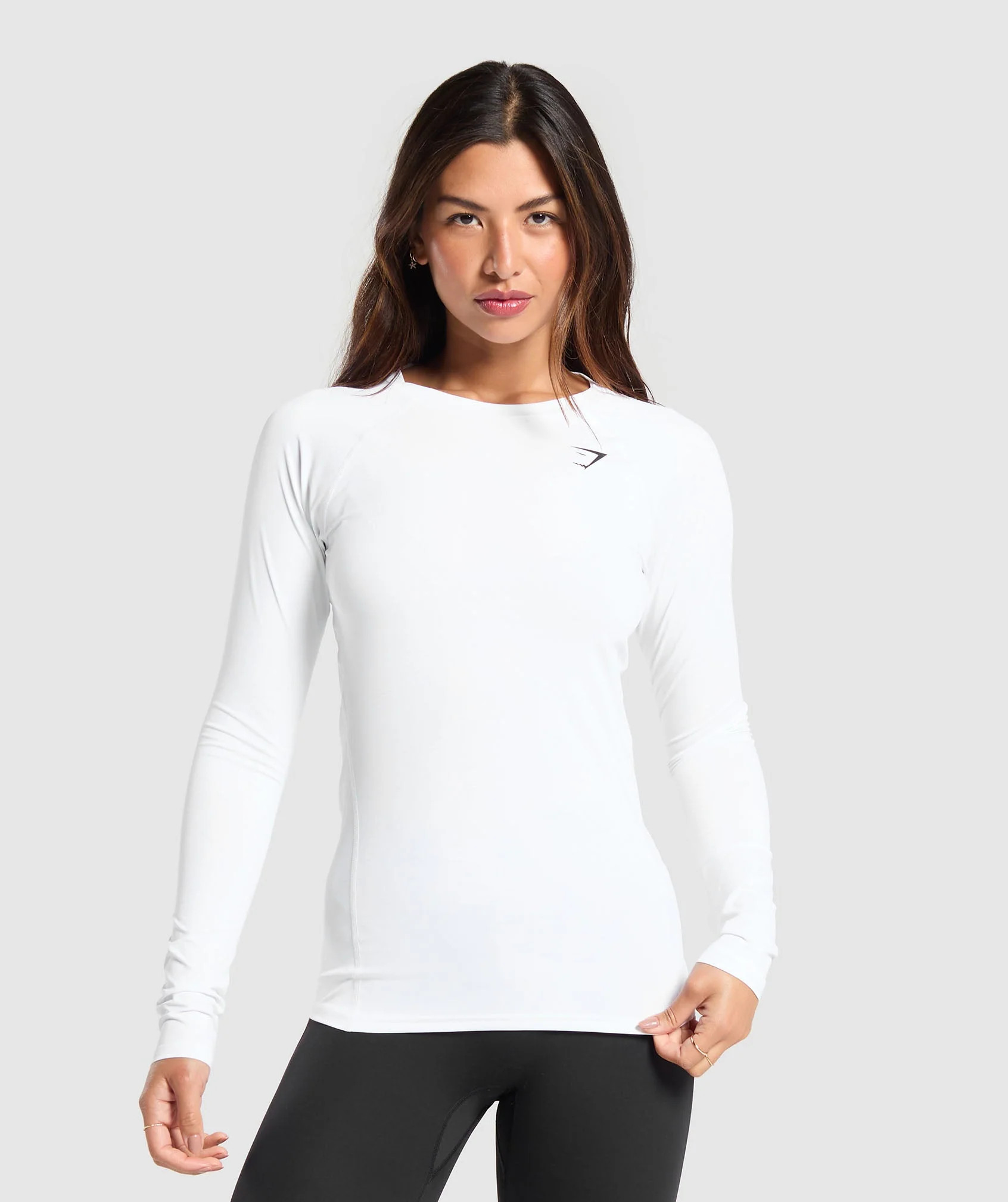 Gymshark Training Baselayer Long Sleeve Top - White | Gymshark US