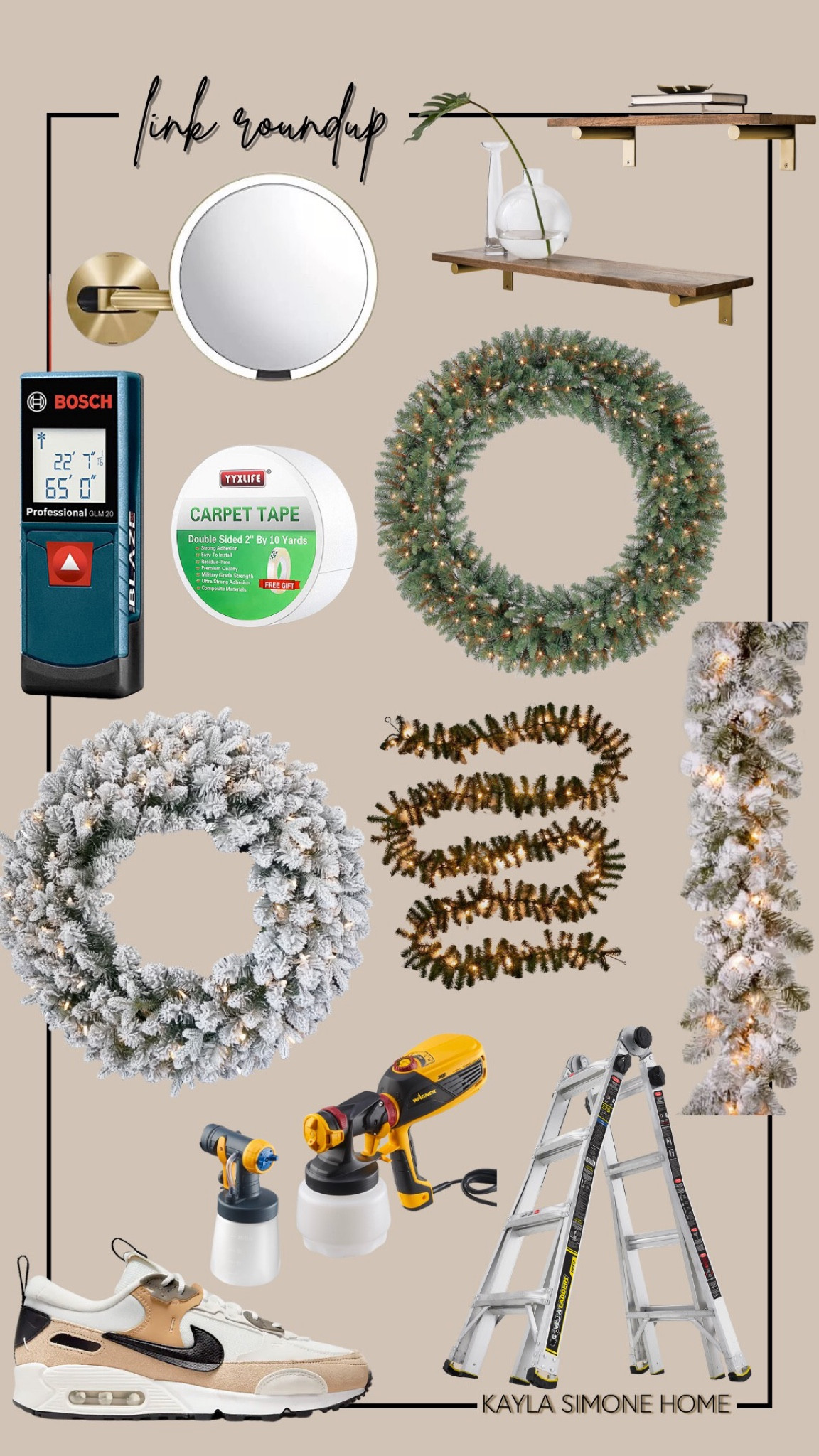 Here are the most asked about product this week! Check out this huge 60in Christmas wreath and my favorite makeup mirror! 

#LTKunder100 #LTKhome