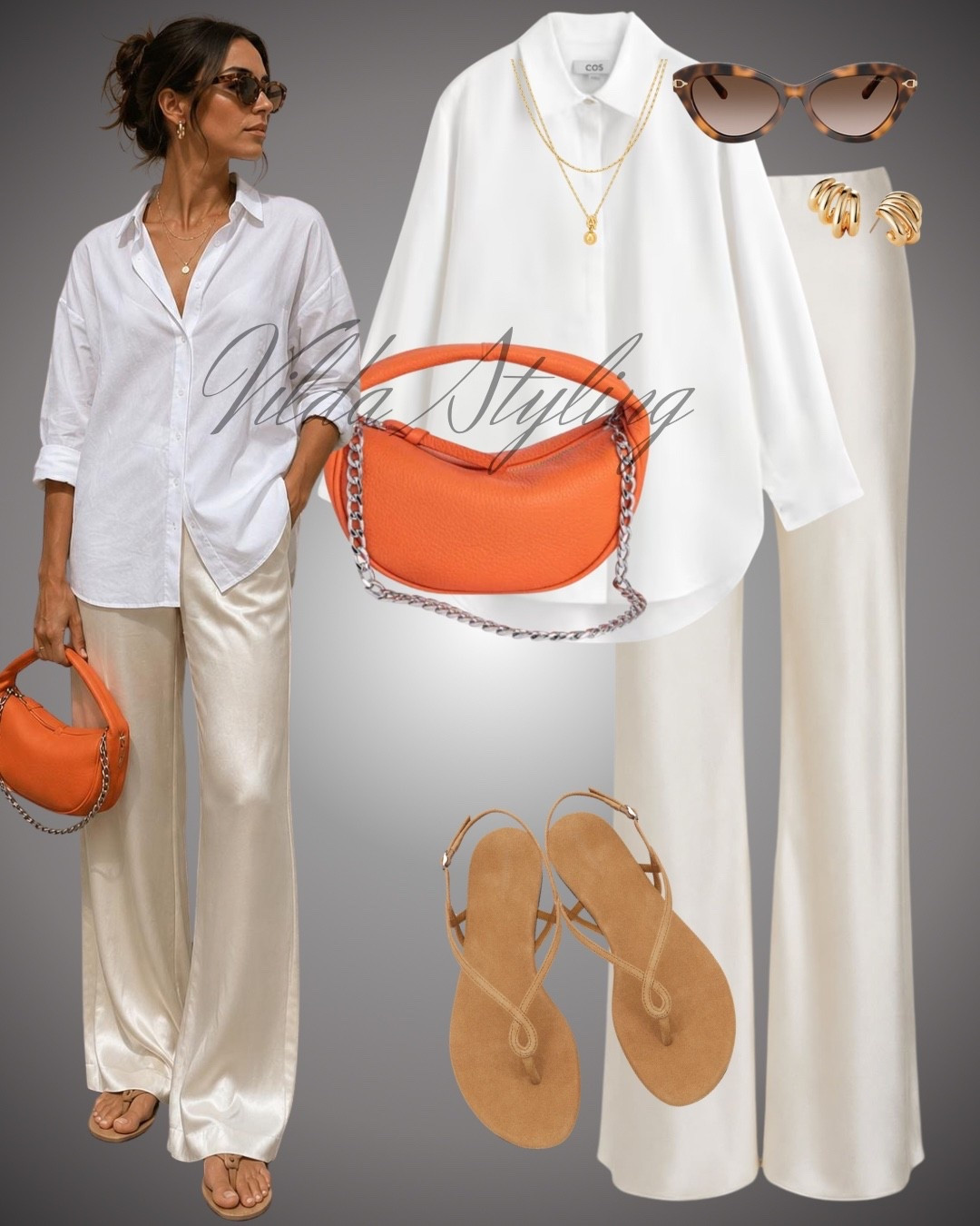 Crisp whites and creams, elevated with a pop of vibrant orange. 🍊✨ The ultimate chic summer combination.
#summerstyle #popofcolor #quietluxury #LTKsummer #LTKitbag

#LTKeurope #LTKbag #LTKshoes