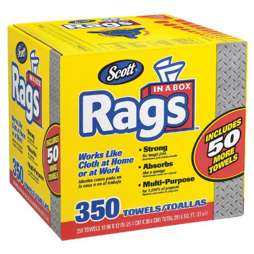 Scott Shop Rags In A Box (350ct.) | Amazon (US)