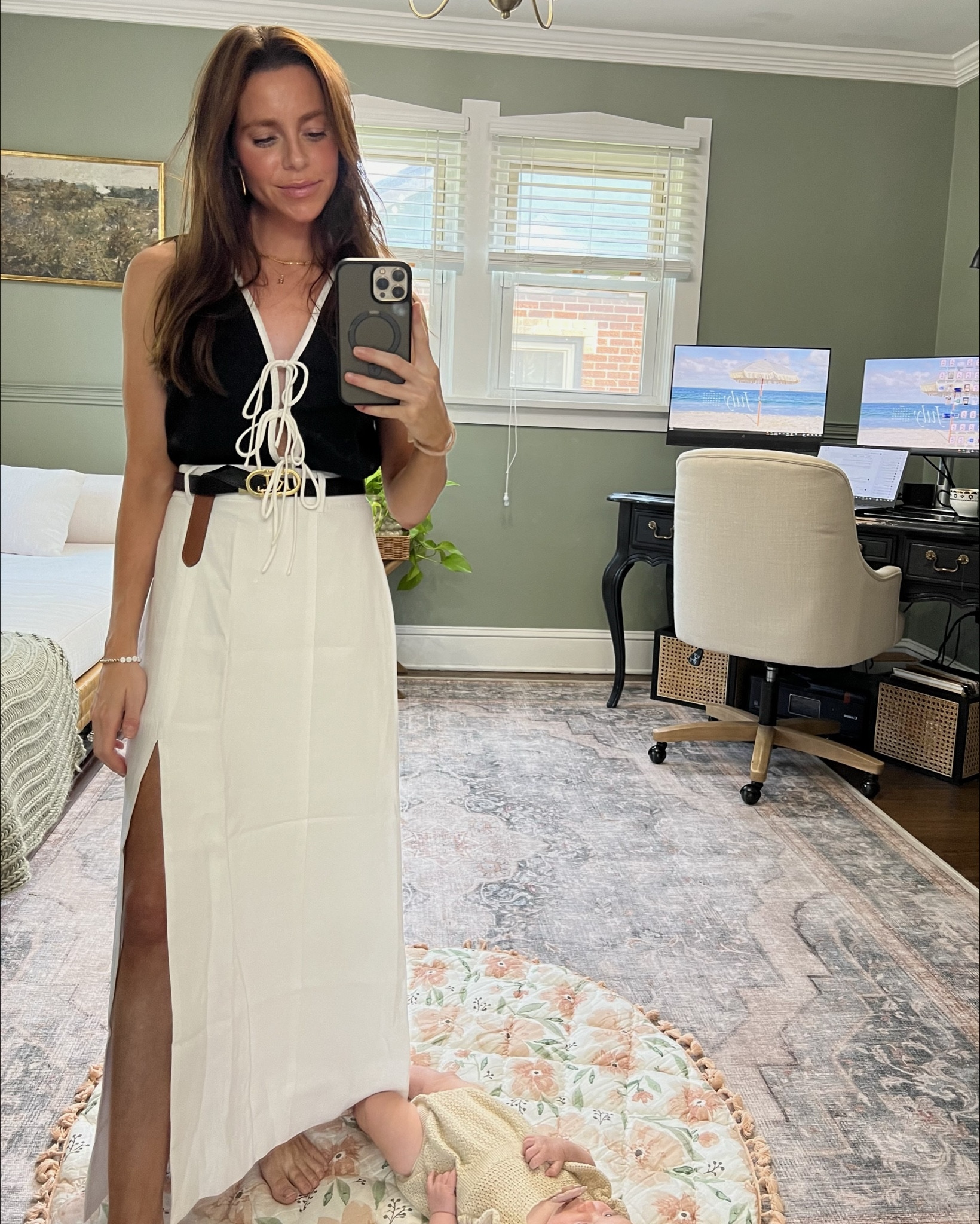 How adorable is this long linen skirt and linen top?!! XS in top and XXS in skirt

#LTKStyleTip #LTKFindsUnder100 #LTKFindsUnder50