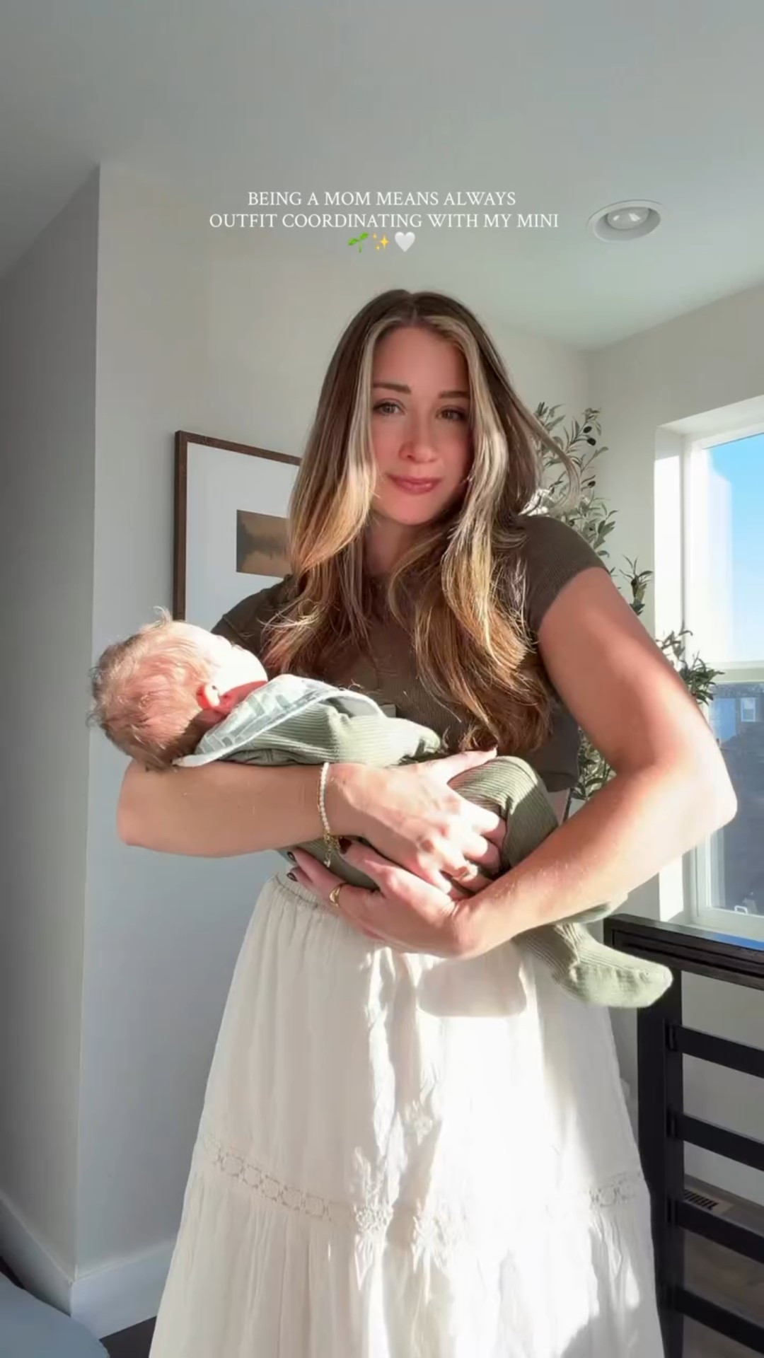 outfit coordinating with my mini >> 

#boymom  #falloutfitinspo #newborn #postpartum
#Momsofig #matchingmyson #outfitootd #outfitcheck