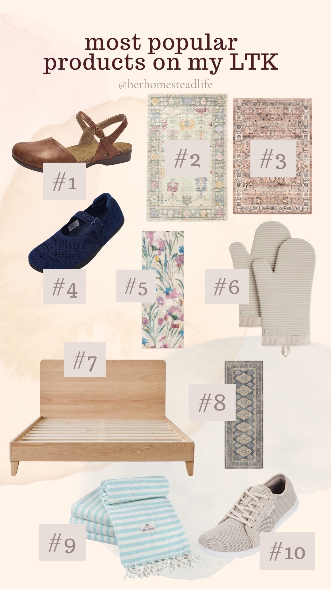 Most liked products on my LTK last week!

Barefoot shoes | Mary Jane’s | whitin barefoot sneakers | ruggable | flat woven rug | rugs USA | anthropology | anthro rug | Persian rug | sage | antique | avocado bed frame | avocado mattress | kitchenaid silicone oven mitts | linen beach towels

#LTKGiftGuide #LTKHome