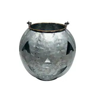 8" Halloween Jack-O-Lantern Galvanized Metal Container by Ashland® | Michaels | Michaels Stores