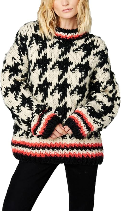 [BLANKNYC] Womens Houndstooth Sweater | Amazon (US)