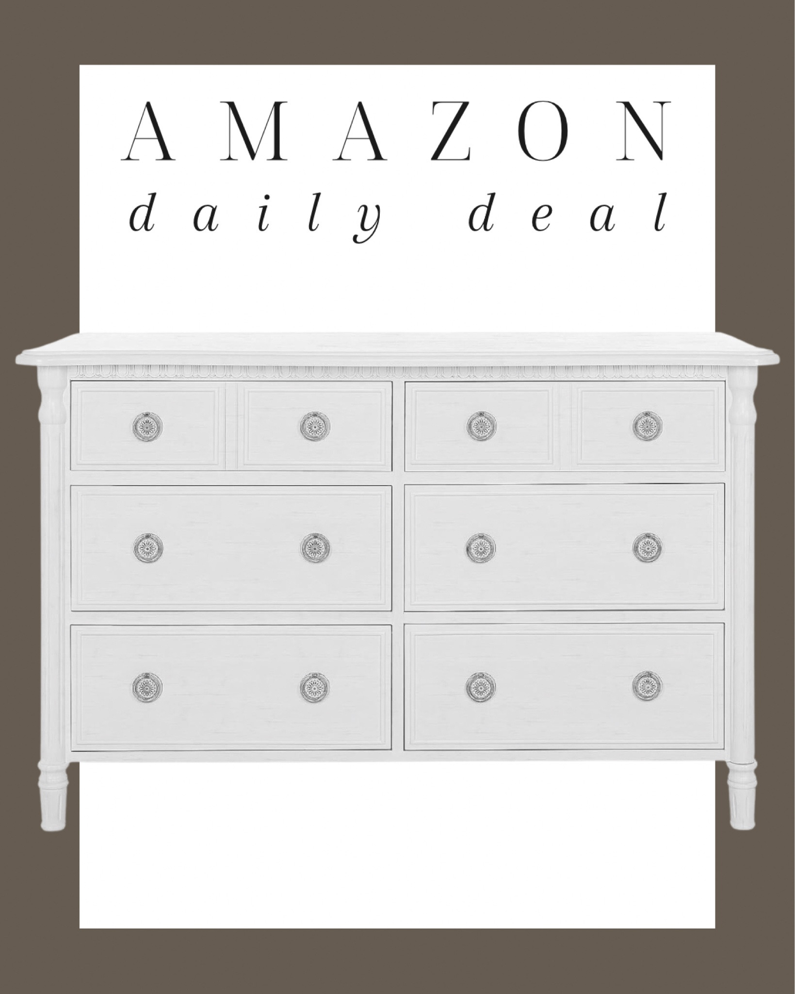 Amazon daily deal! This 6 drawer dresser is over half off now ✨

Bedroom, primary bedroom, guest room, bedroom inspiration, bedroom furniture, dresser, six drawer dresser, Amazon sale, sale find, sale alert, sale, Modern home decor, traditional home decor, budget friendly home decor, Interior design, look for less, designer inspired, Amazon, Amazon home, Amazon must haves, Amazon finds, amazon favorites, Amazon home decor #amazon #amazonhome

#LTKhome #LTKsalealert #LTKstyletip