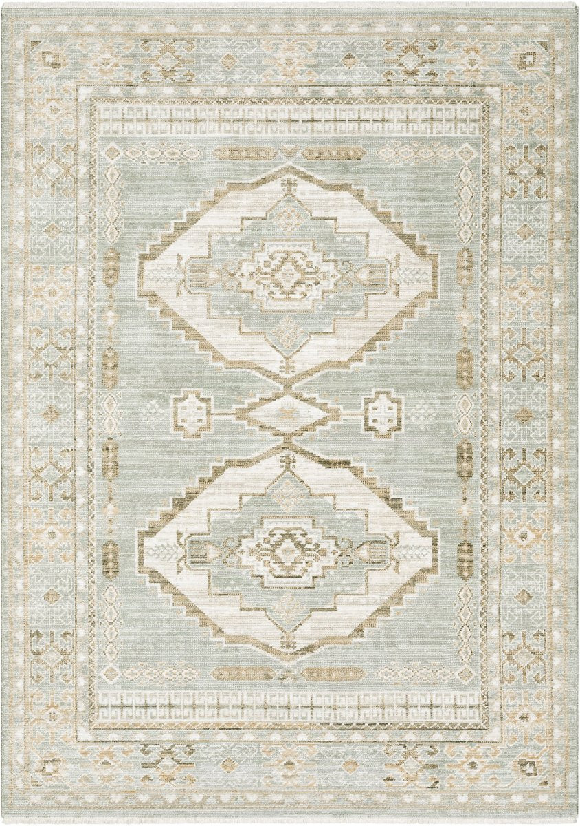 Lola LLA04 Brown/Pale Blue Area Rug | Rugs Direct
