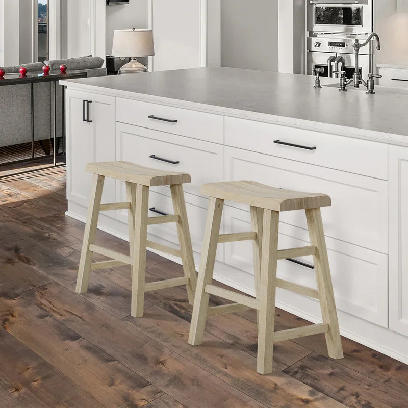 Bohl Heavy-Duty Solid Wood Bar Stool/Counter Stool | Wayfair North America