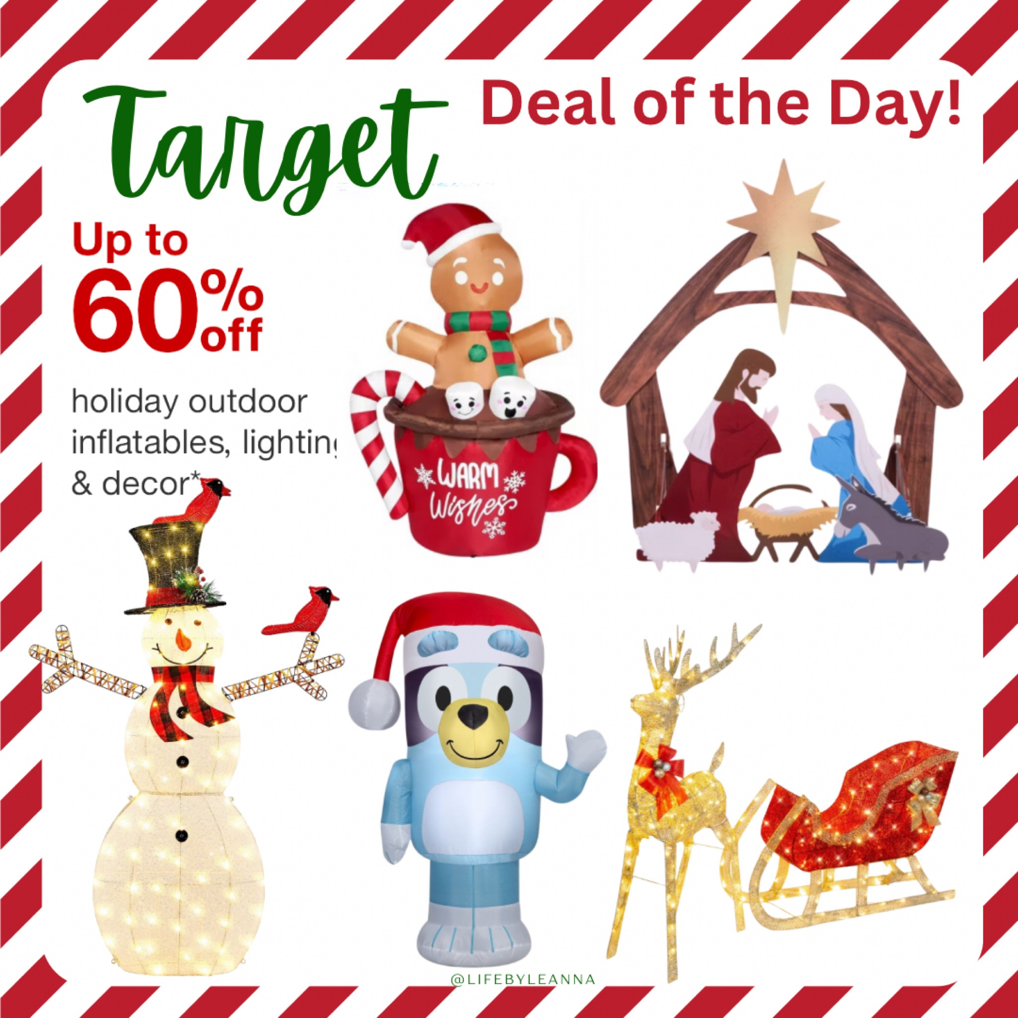 Outdoor inflatables and decor up to 60% off!!







#target
#christmasdecor

#LTKCyberWeek #LTKSaleAlert #LTKHome