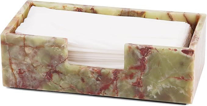 Radicaln Marble Tissue Box Cover 10x5 Inch Handmade Green Decorative Tissues Box Holder for Offic... | Amazon (US)
