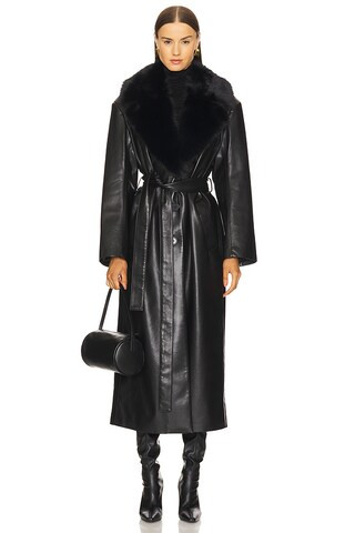 LAMARQUE Sarita Coat in Black from Revolve.com | Revolve Clothing (Global)