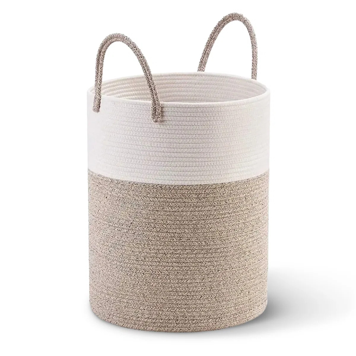 Large Woven Cotton Laundry Hamper with Handles | Wayfair North America