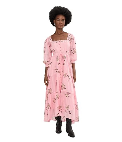 Free People Womens Morning Meadows Long-Sleeve Maxi Dress | Amazon (US)
