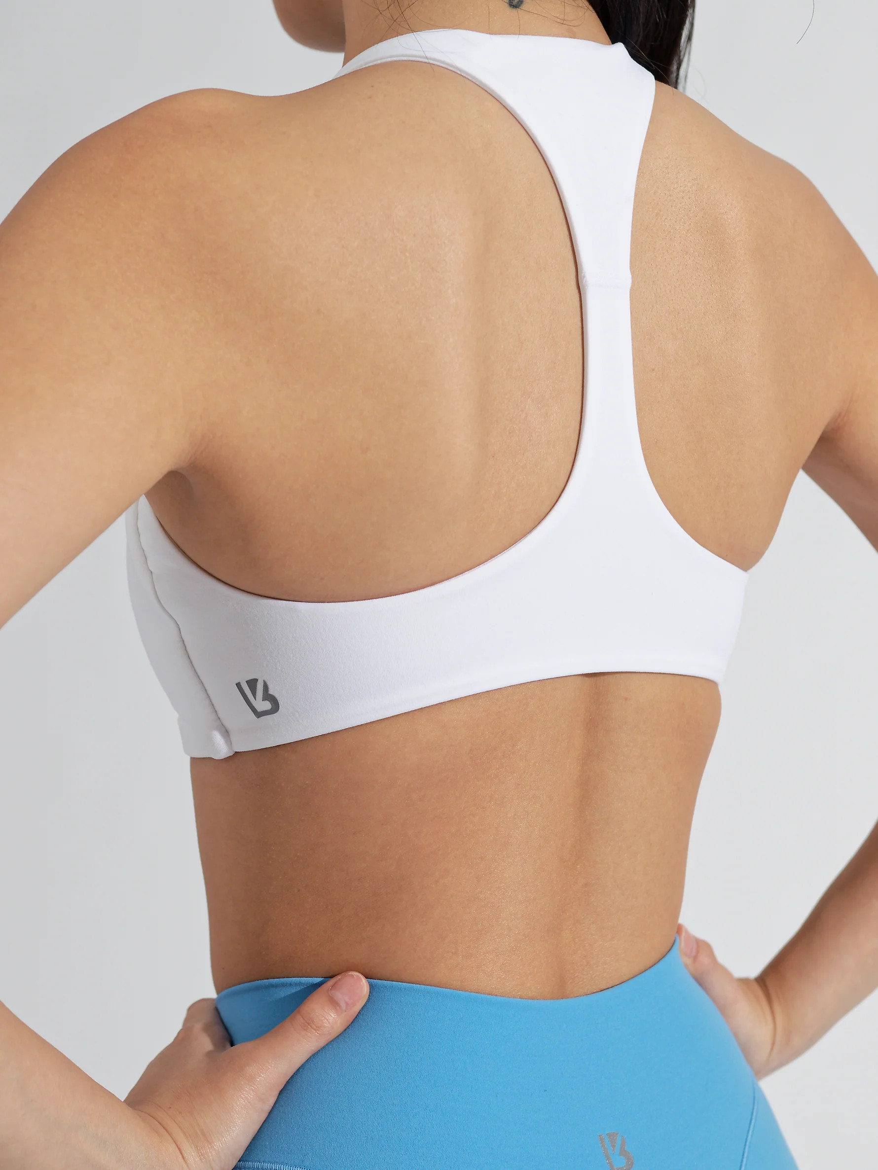 Curve Sports Bra - White | Buffbunny