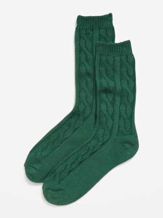 Cable Knit Crew Socks for Women | Old Navy (US)