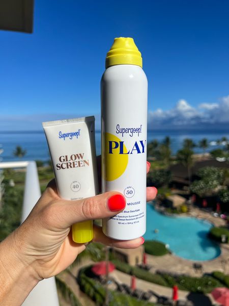Super Goop sale happening now! 20% off 
My hubs is allergic to almost all sunscreens but can wear this mousse 
I love the way the Glowscreen looks on my neck and chest (face too) 
SPF sunscreen 

#LTKSeasonal #LTKSaleAlert #LTKOver40