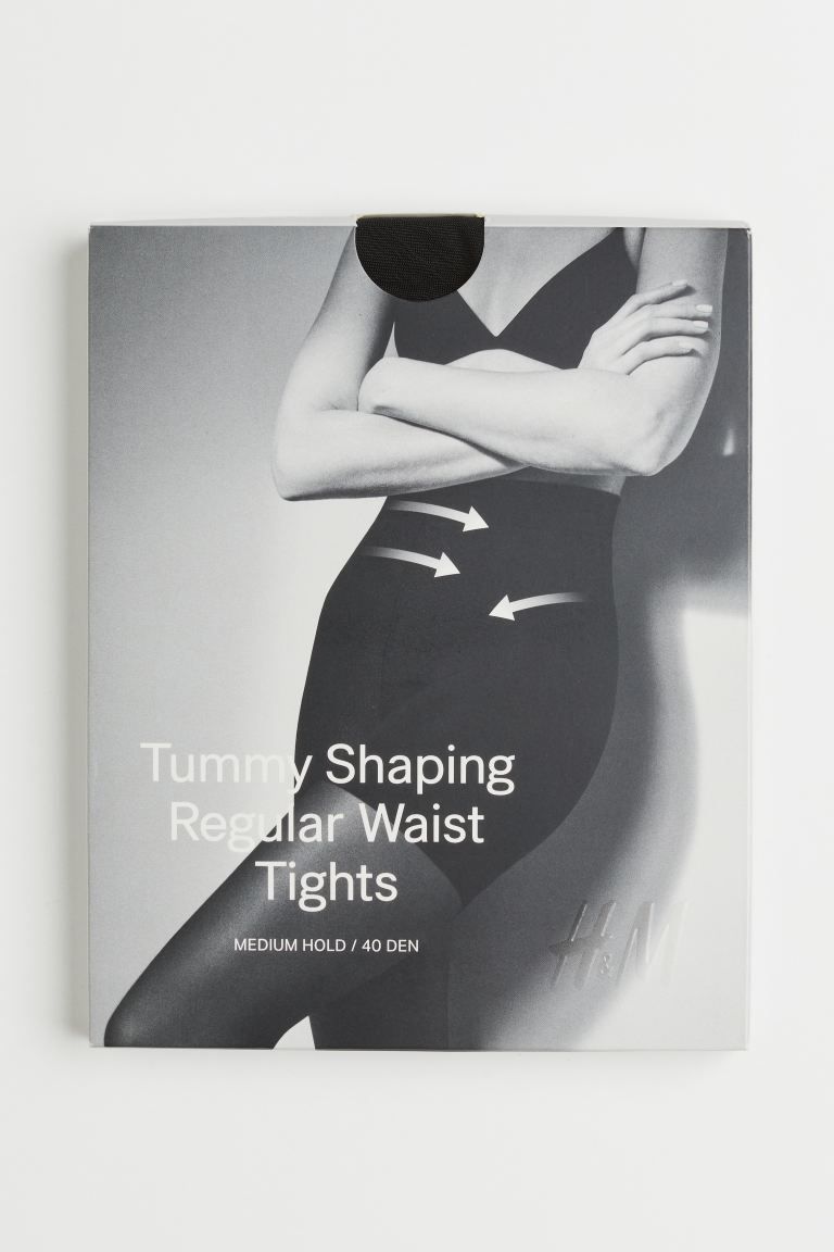 Tights with a mid waist and shaping effect on the tummy. | H&M (UK, MY, IN, SG, PH, TW, HK)