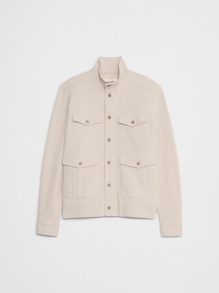 Honeycomb Sweatshirt Jacket | Banana Republic Factory