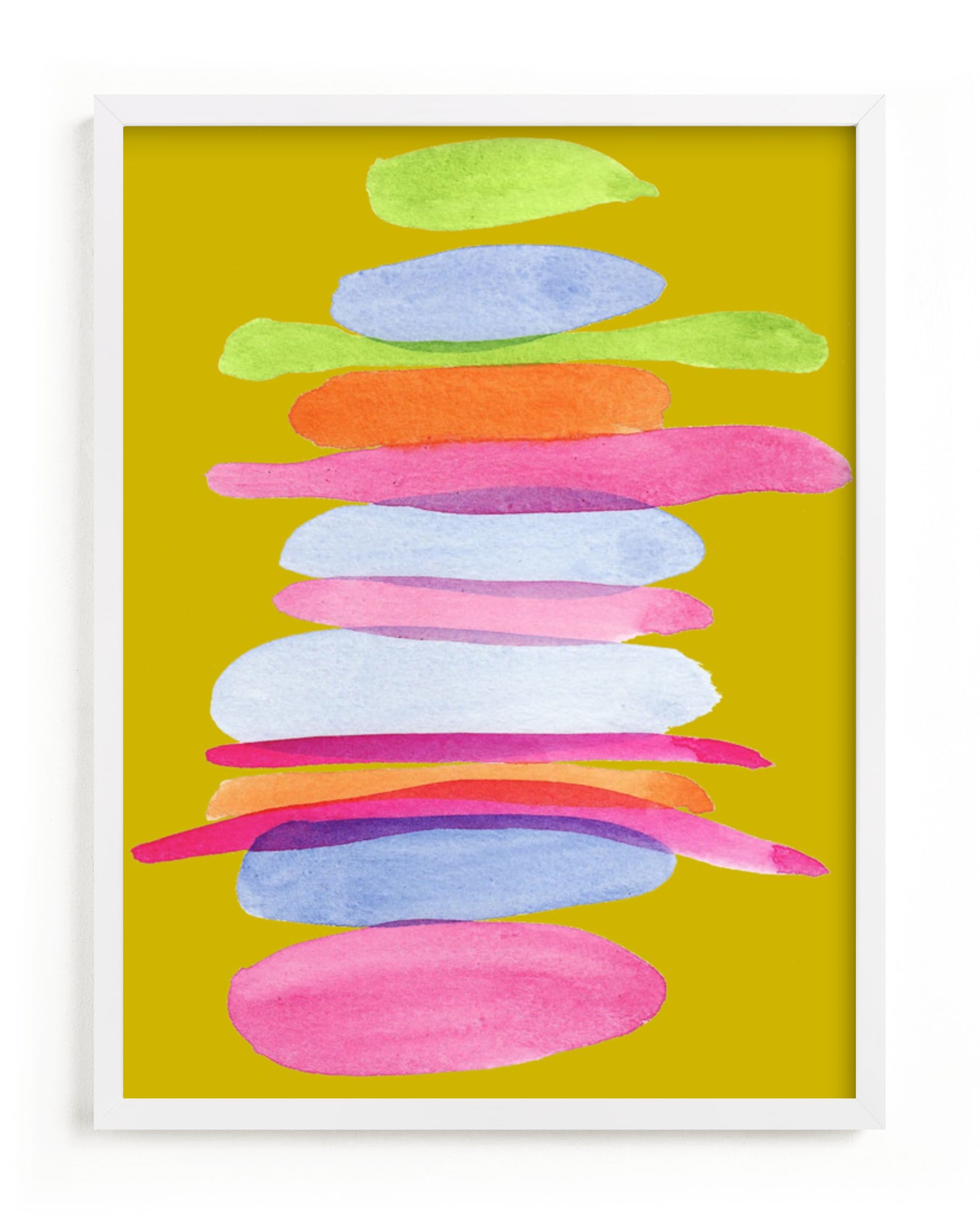 "Pillowed Rainbow" - Painting Limited Edition Art Print by Deborah Velasquez. | Minted