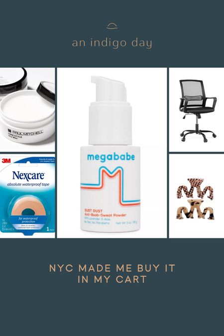 Nyc essentials as of late. Amazon hair clips. Office chair. Mega babe dust bust also use this in shoes. Nexcare bandage instead of bandaid work like a charm  

#LTKtravel #LTKfindsunder50 #LTKstyletip