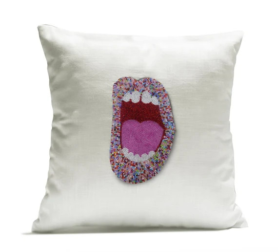 Pop Art Pillow Gift for Mum Multi Color Lips Pillow Pop Art - Etsy | Etsy (US)