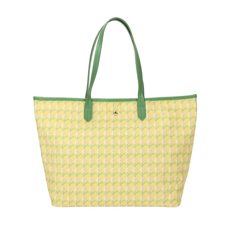 Packed Party Women's Floral Print Oversized Tote, Yellow | Walmart (US)