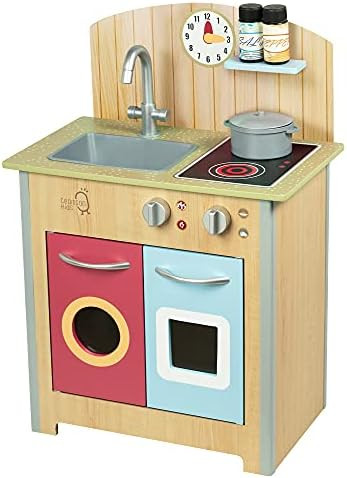 Teamson Kids - Little Chef Porto Classic Wood Small Play Kitchen for Kids, Childrens Wooden Play ... | Amazon (US)