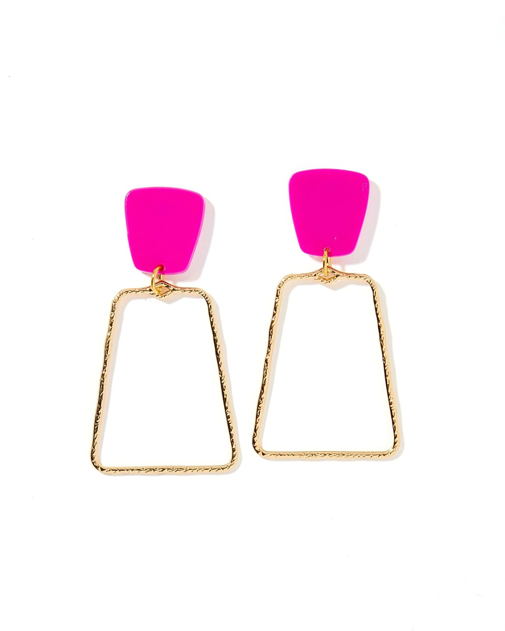 Kaelyn Statement Earrings - Magenta | LINNY CO LLC