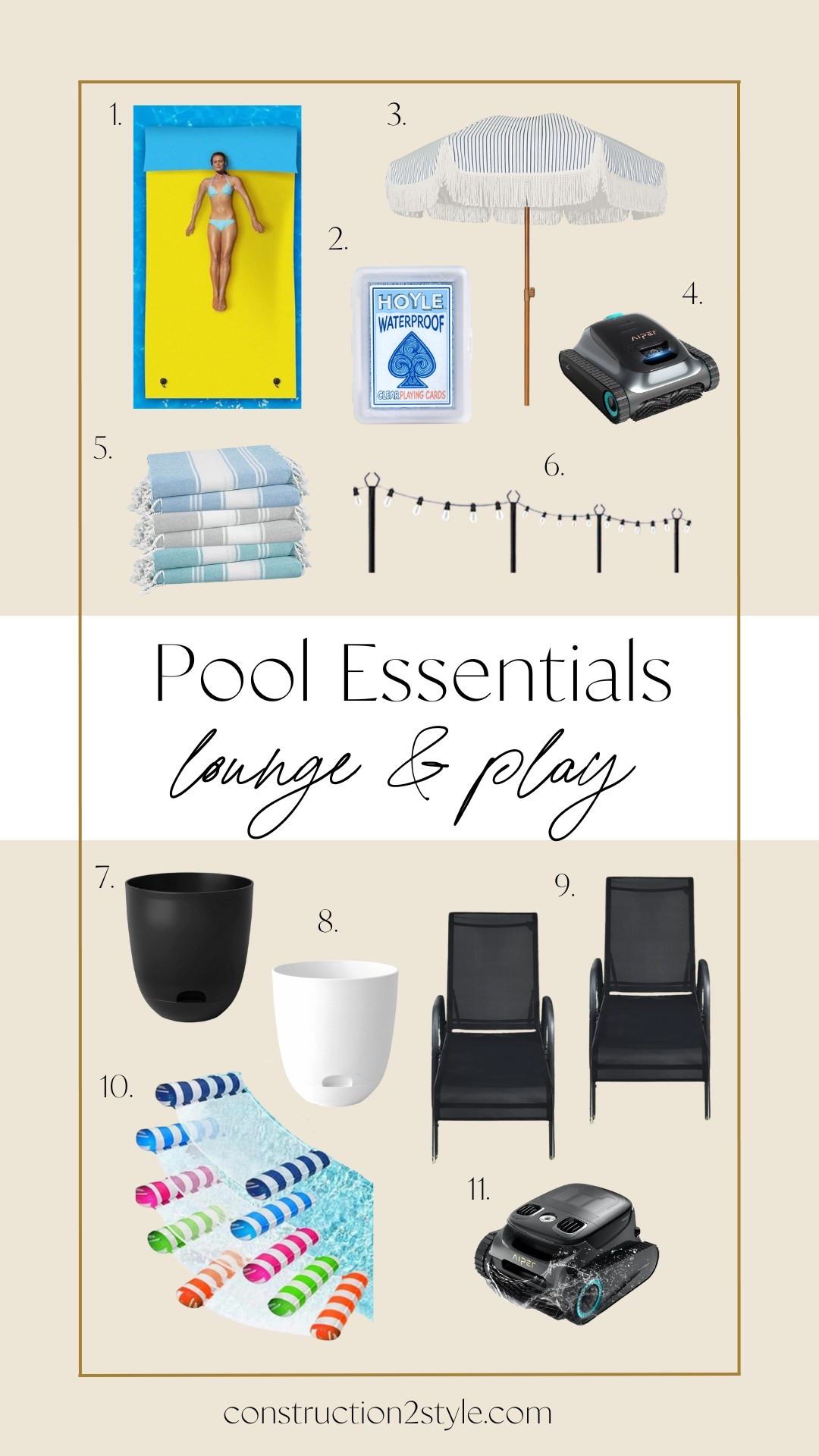 Are you ready for some pool essentials? 