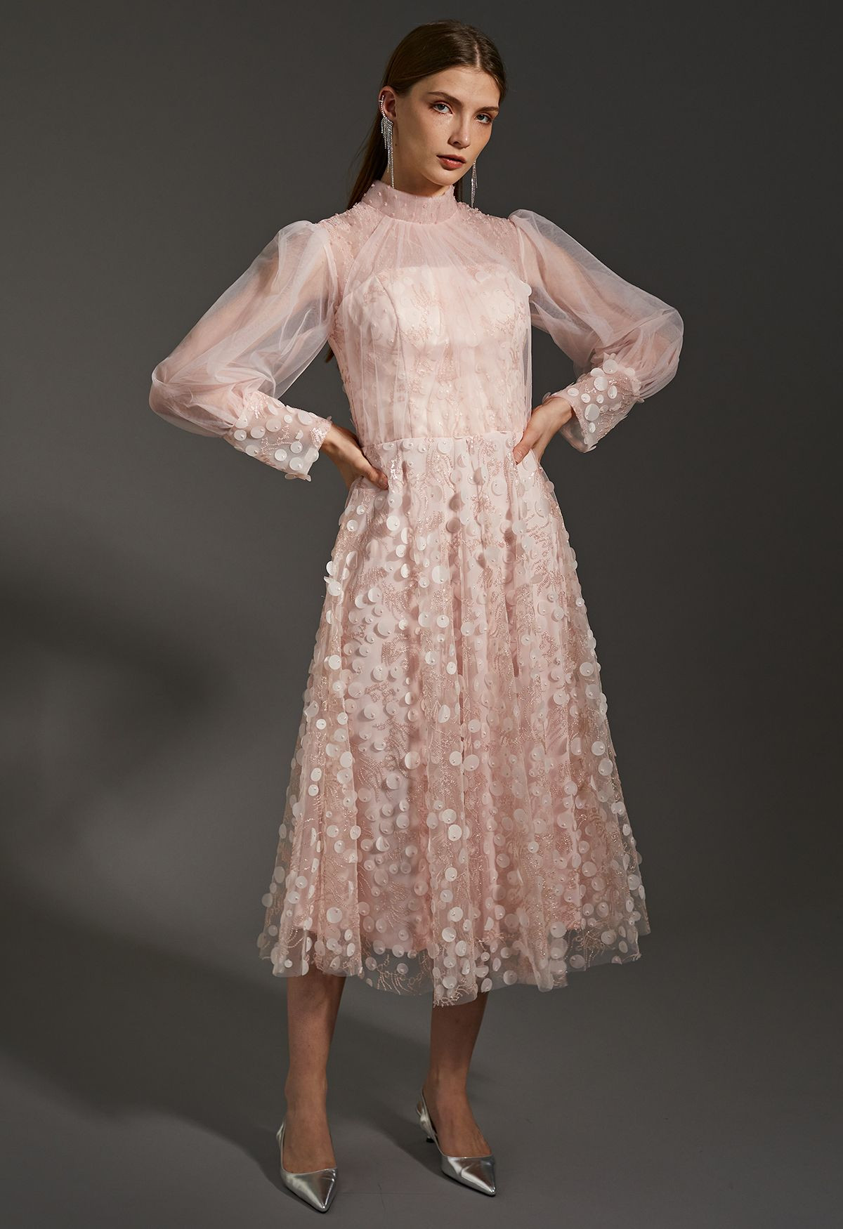 Dreamtime Pink Mesh Tulle Dress | Chicwish