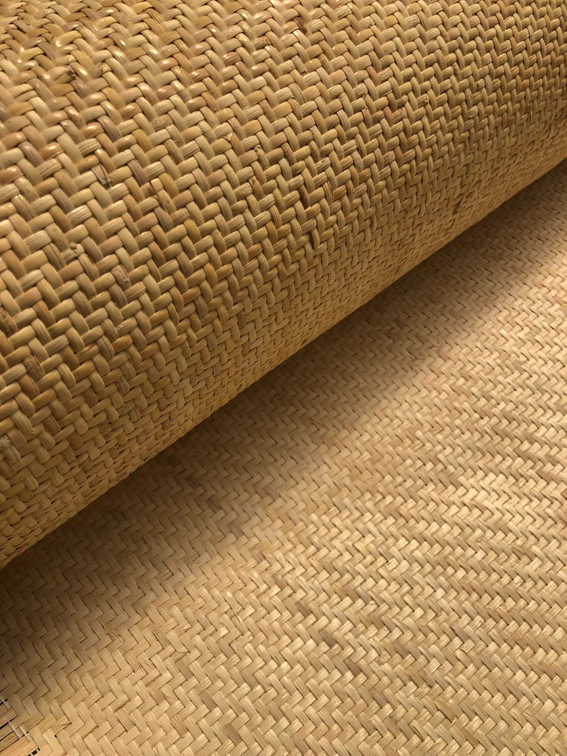 24 Inch Width Natural Rattan Herringbone Weave Cane | Etsy (US)