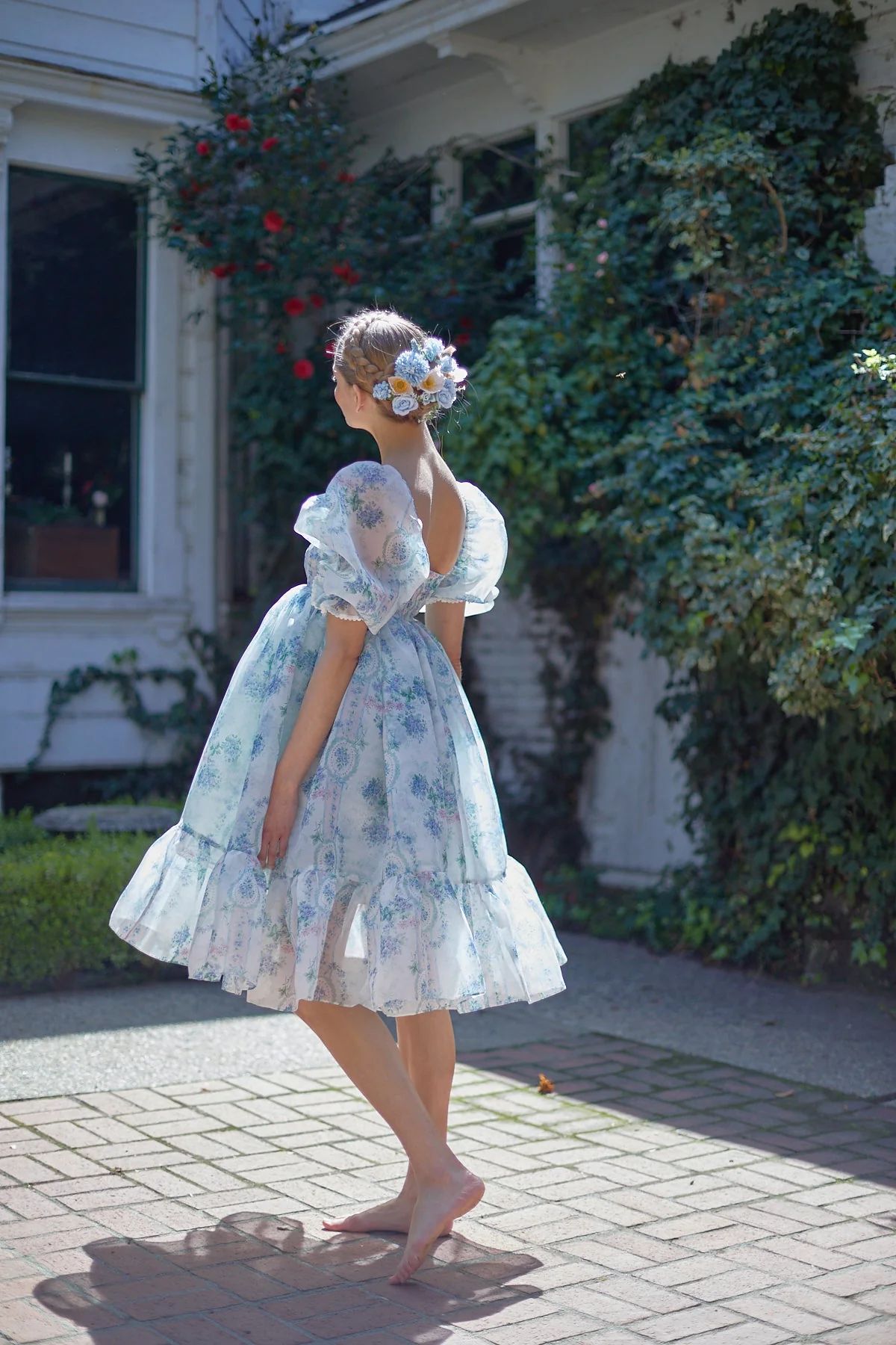 La Belle Etoile Organza French Puff Dress | Selkie Collection