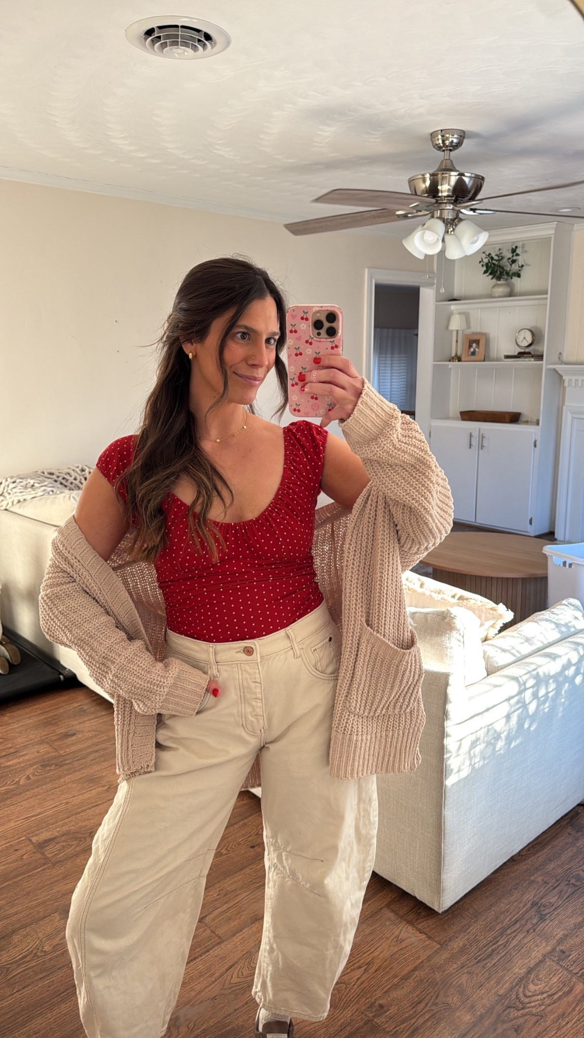 Size small in top. Size 27 in jeans. ❤️

#LTKmomlife #LTKgrwm #LTKootd