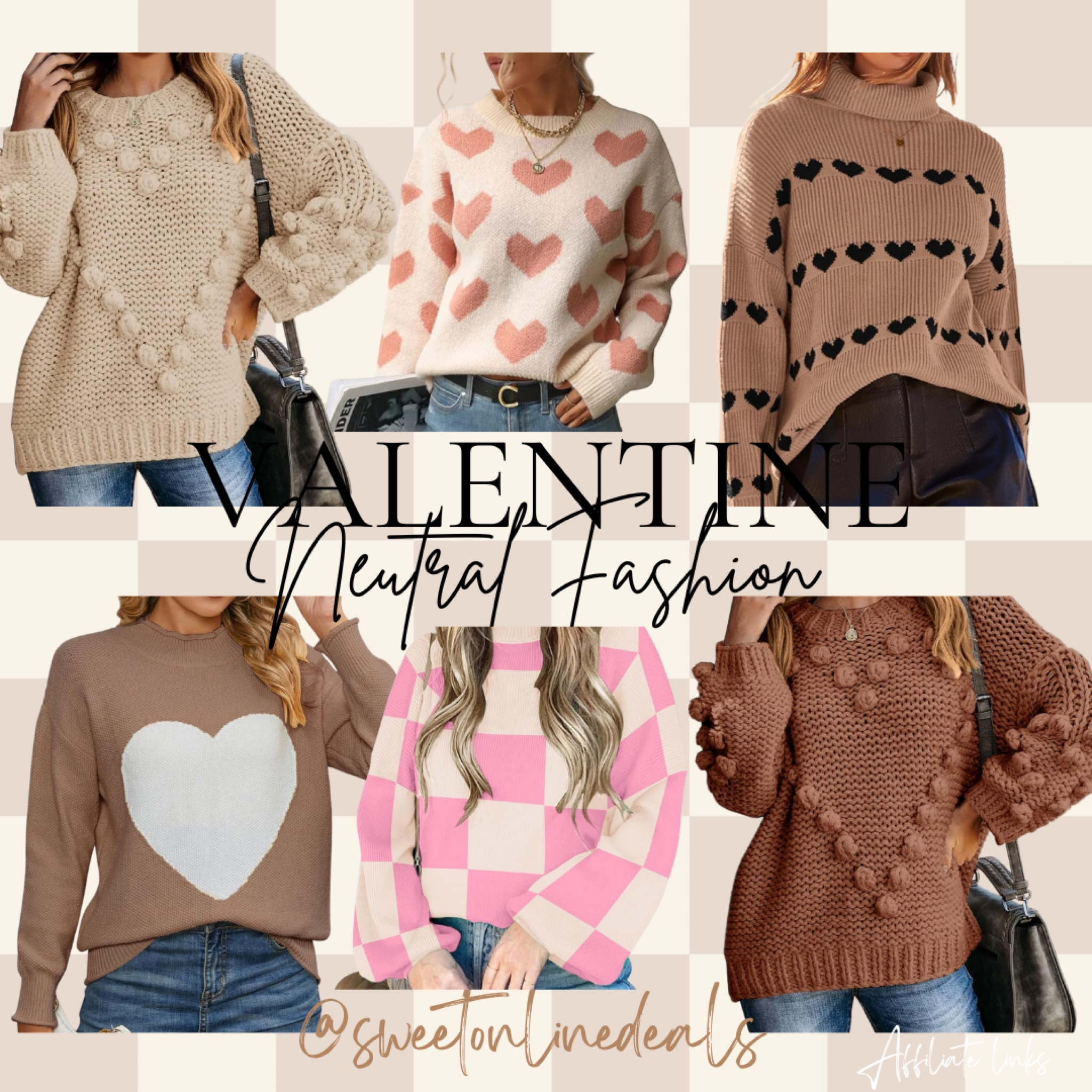 Feeling the cozy vibes with these neutral Valentine's Day sweaters – because love comes in all colors, even beige. #ValentinesDayStyle #NeutralStyle #AestheticFashion #HeartSweaters #ValentinesFashion

#LTKstyletip #LTKmidsize #LTKfindsunder50