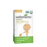 Wellements Organic Baby Tooth Oil for Teething, Free from Dyes, Parabens, Preservatives, 0.5 Fl o... | Amazon (US)