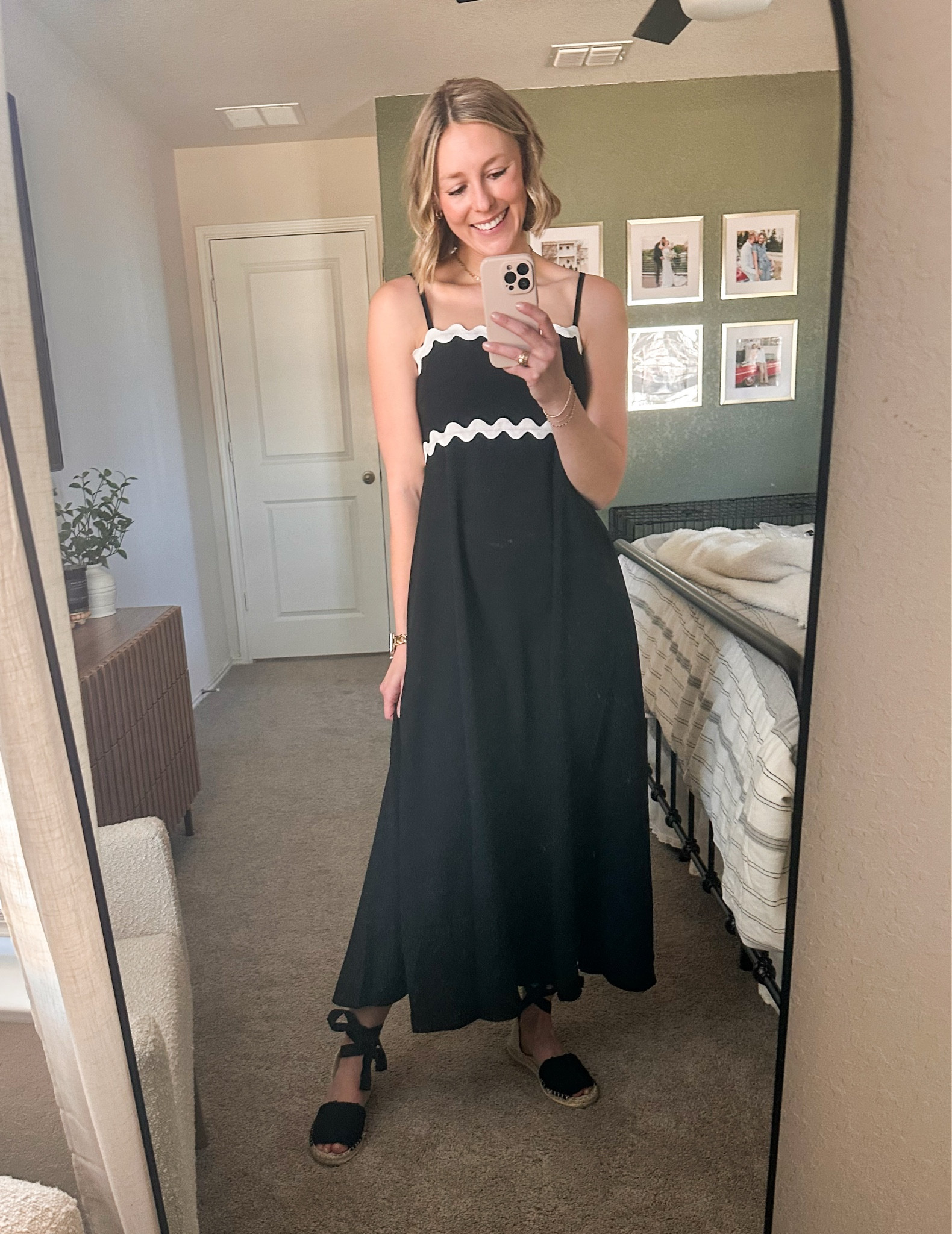 classic summer dress 🖤🤍 lots of other colors available! i am wearing a small! 

#LTKStyleTip #LTKFindsUnder50 #LTKSeasonal