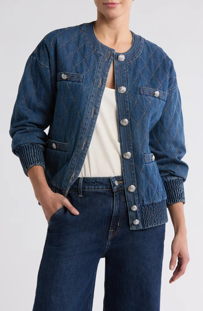 Glennon Quilted Denim Jacket | Nordstrom Rack