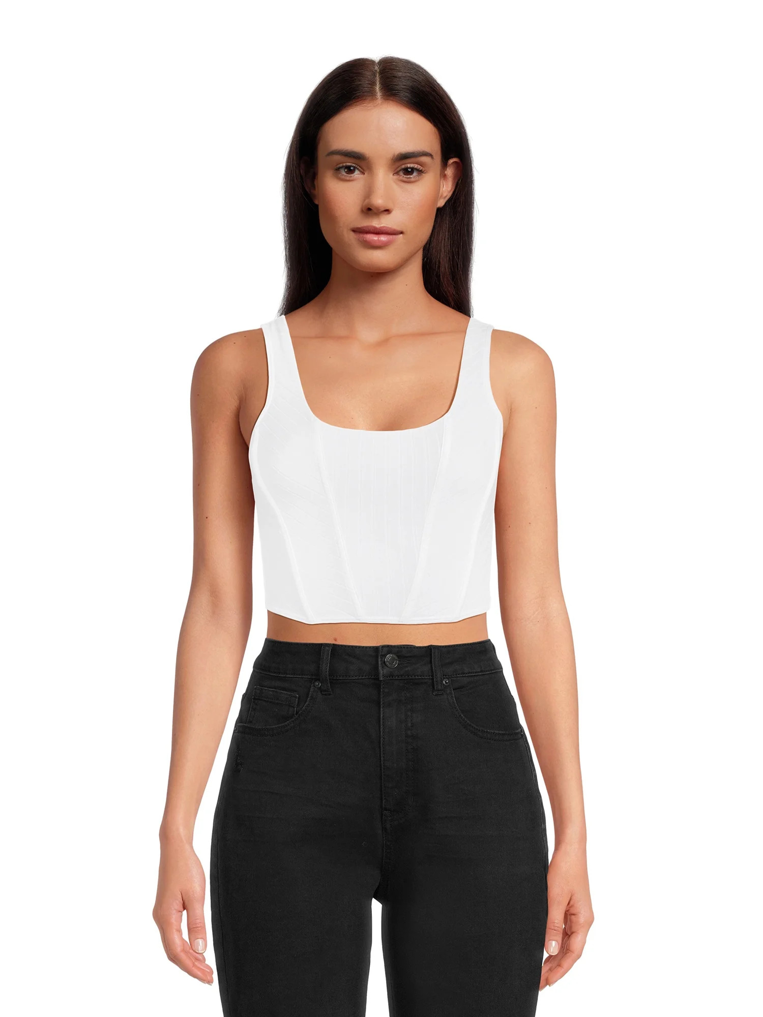 No BoundariesNo Boundaries Juniors Ribbed Square Neck BustierUSD$12.88(4.7)4.7 stars out of 18 re... | Walmart (US)