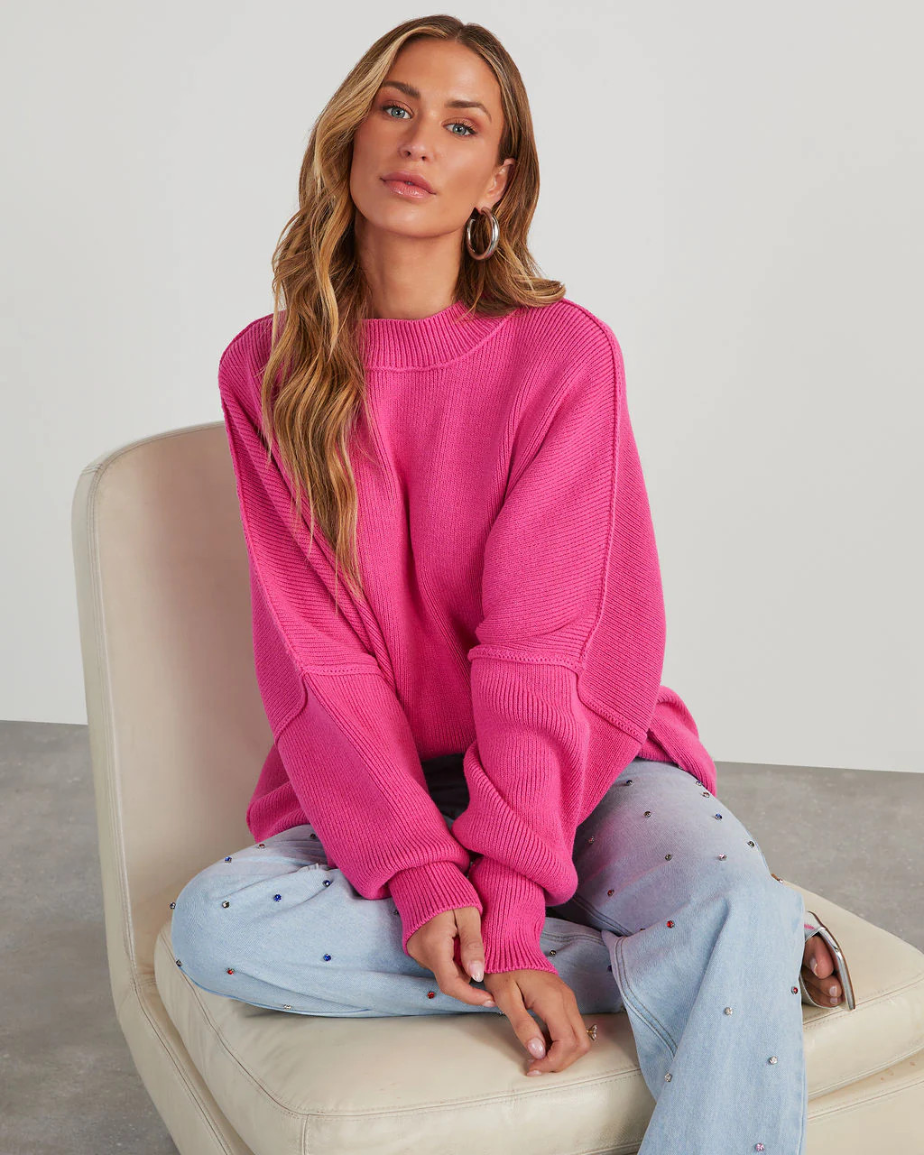 Elouise Knit Oversized Pullover Sweater | VICI