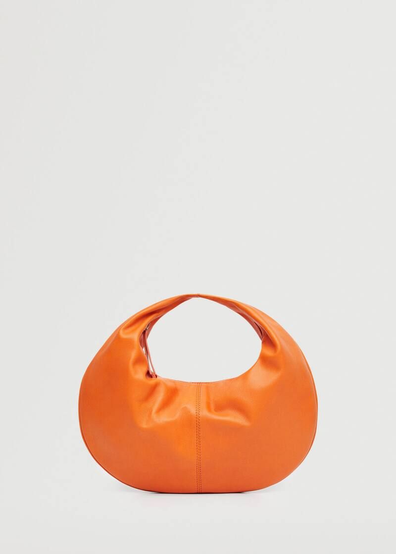 Leather baguette bag -  Women | Mango USA | MANGO (US)