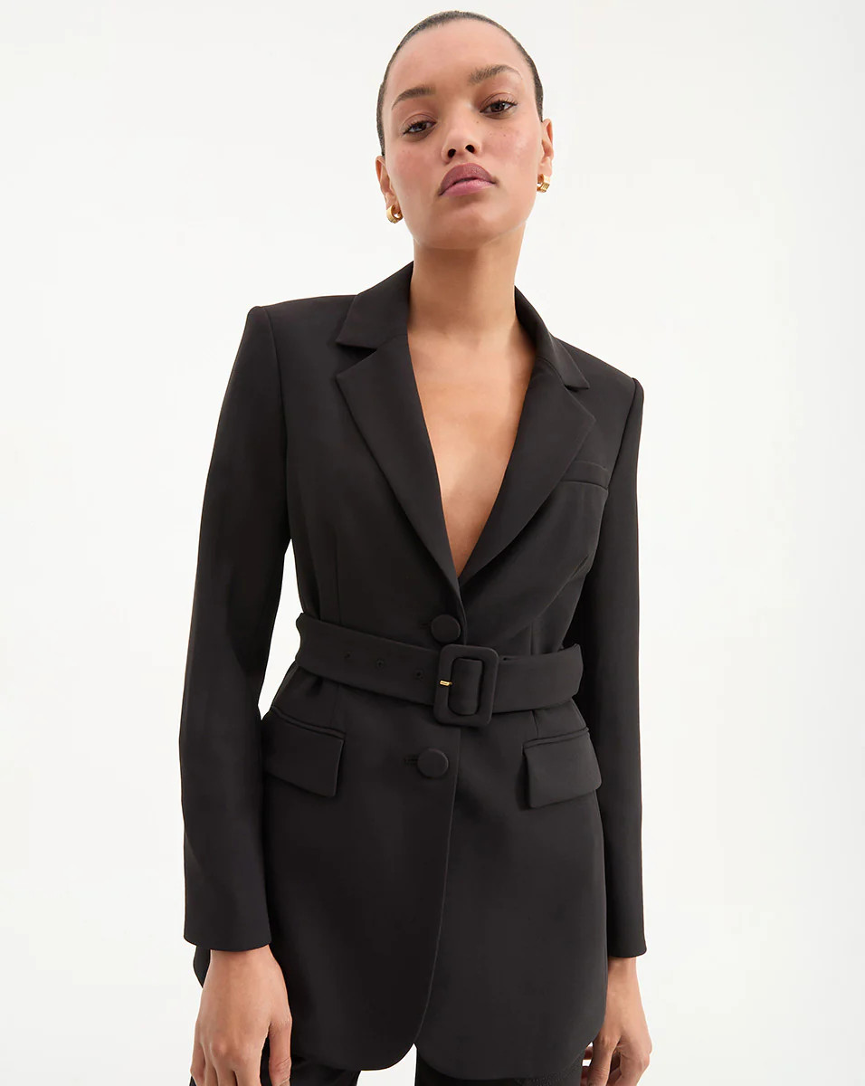 Ryanne Belted Dickey Jacket | Veronica Beard