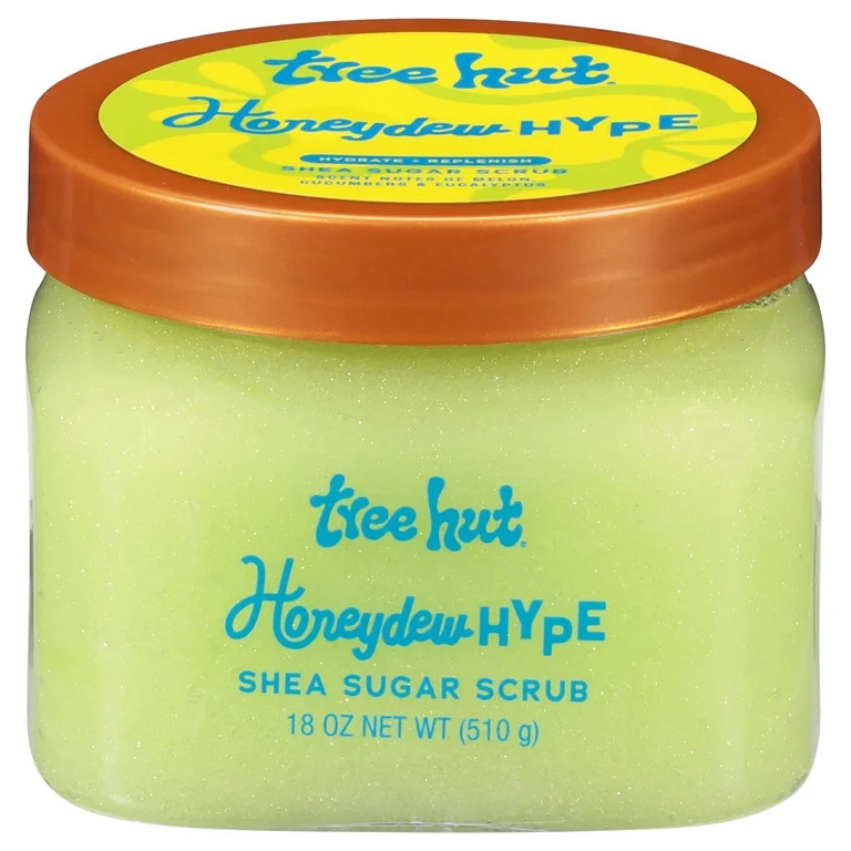 Tree Hut Honeydew Hype Shea Sugar Body Scrub, 18 oz | Walmart (US)