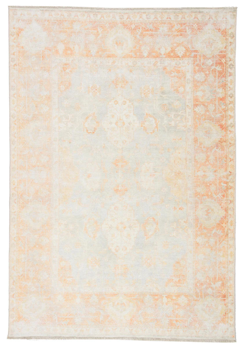 Jaipur Living Boheme Patrin Oriental Orange / Light Gray 7'10" X 9'10" | DecoratorsBest