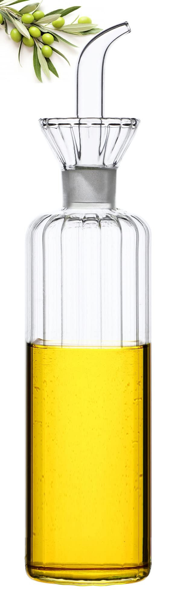 HAIZEEN 16 oz/480ml Non-Drip Olive Oil Dispenser Bottle 100% Glass Oil Carafe Decanter for Kitche... | Amazon (US)
