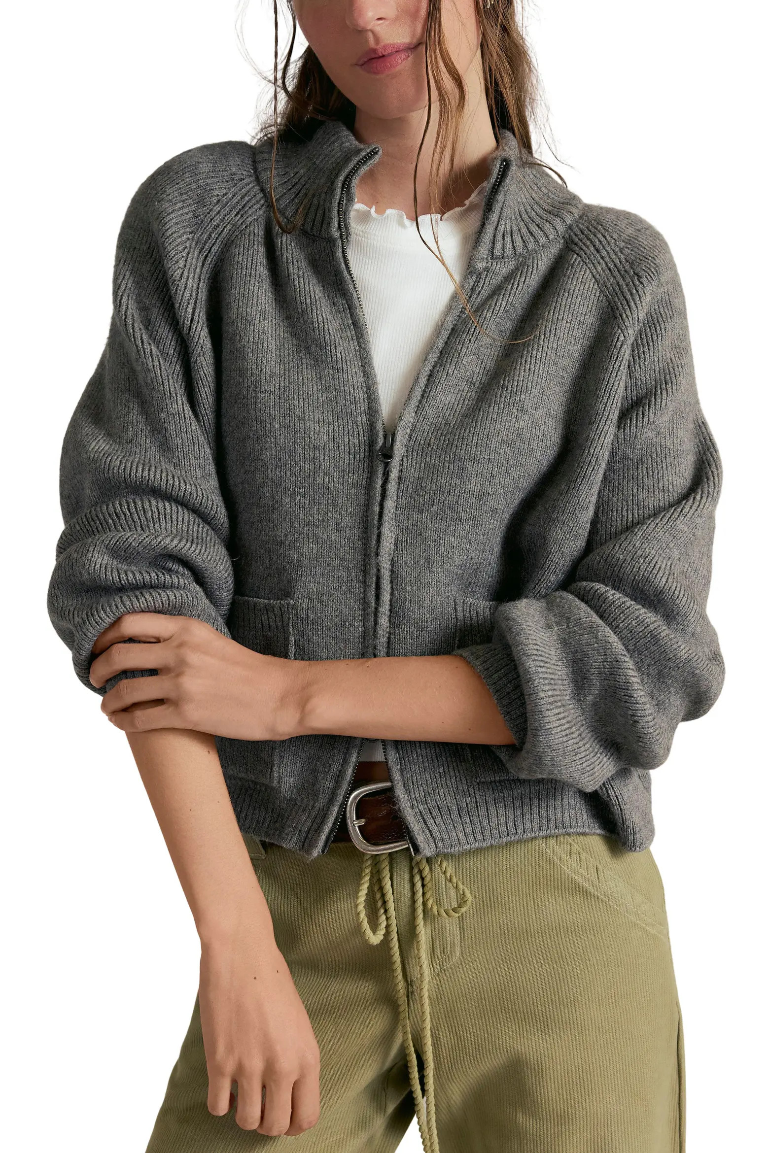 Free People We The Free On It Full Zip Sweatshirt (Women) | Nordstrom | Nordstrom