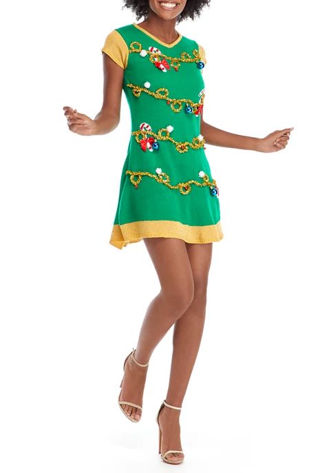 Women's Light Up Christmas Tree Dress | Belk