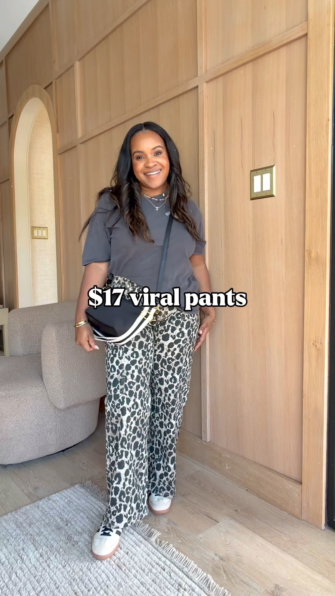 $17 viral pants from Walmart!🤍 Love this paired with a cotton graphic tee & my favorite crossbody bag. 

#LTKootd #LTKgrwm