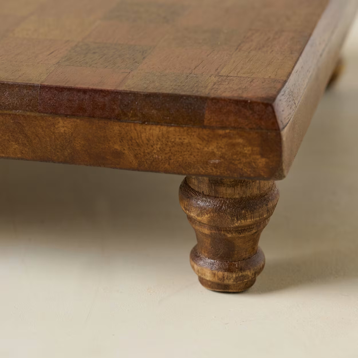Checkered Wood Riser | Magnolia