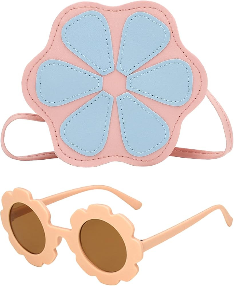 SOTOGO 2 Pieces Little Girls Crossbody Bag Princess Purse Set Toddler Purse Cute Kids Handbag Fas... | Amazon (US)