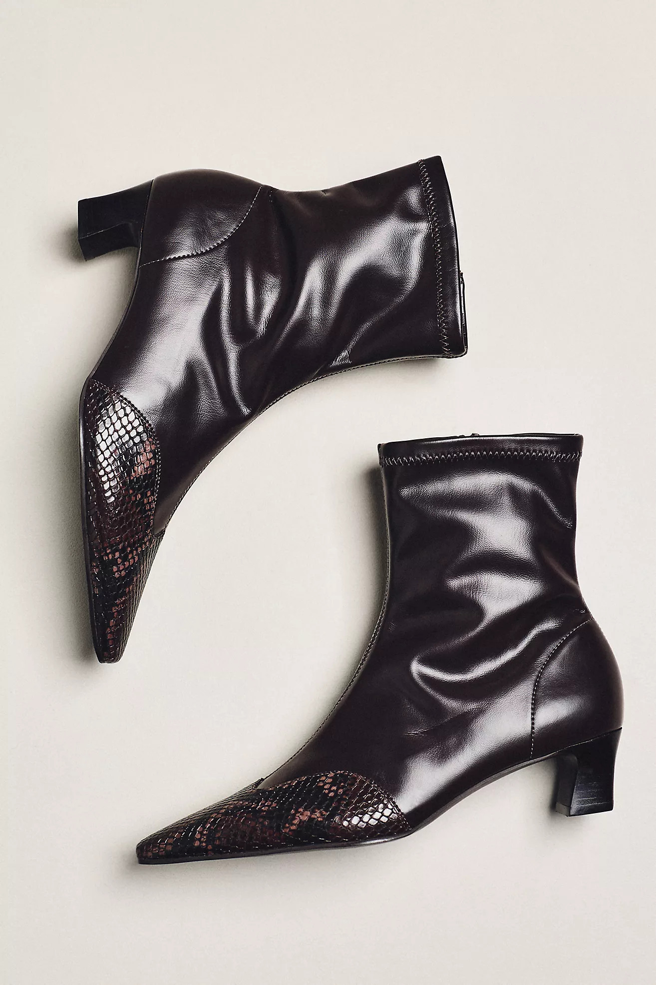 Maeve Cap-Toe Stretch Ankle Boots | Anthropologie (US)